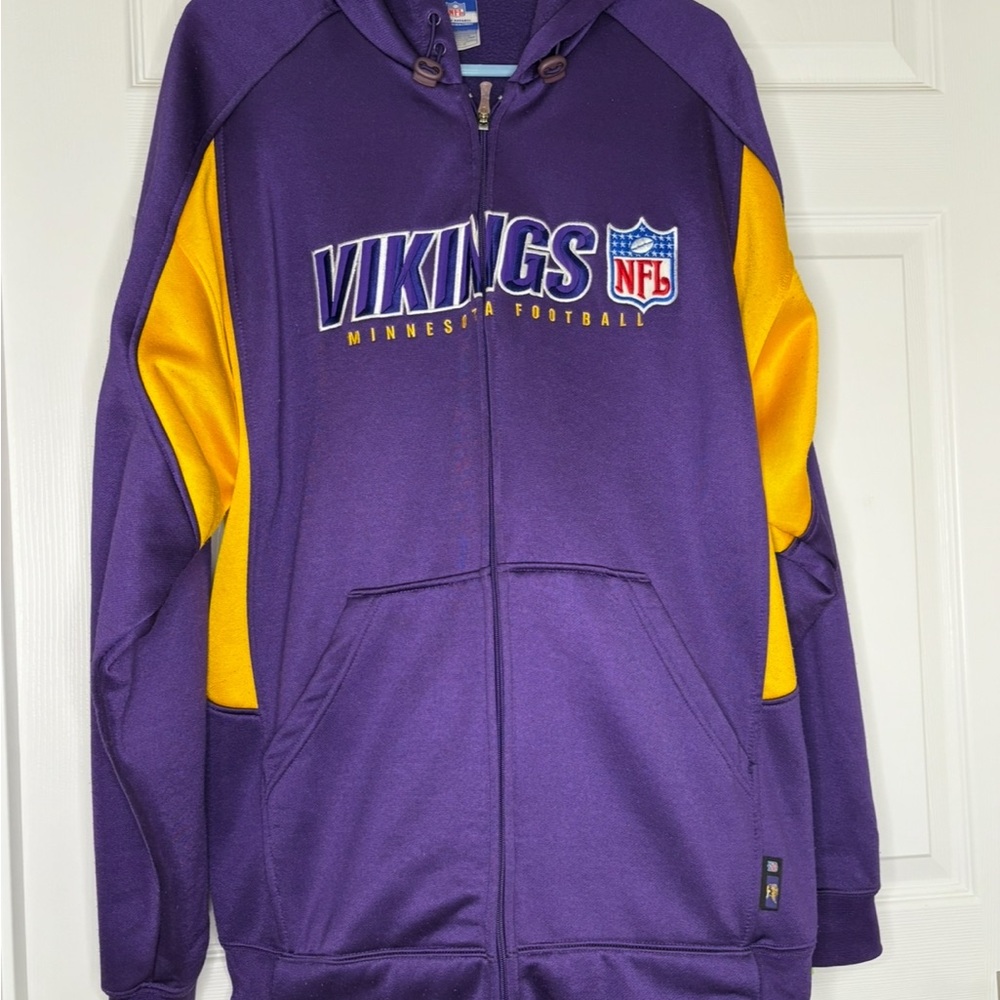 Reebok Purple and Yellow NFL 2YK Team‎ Hoodie men’s Sz L